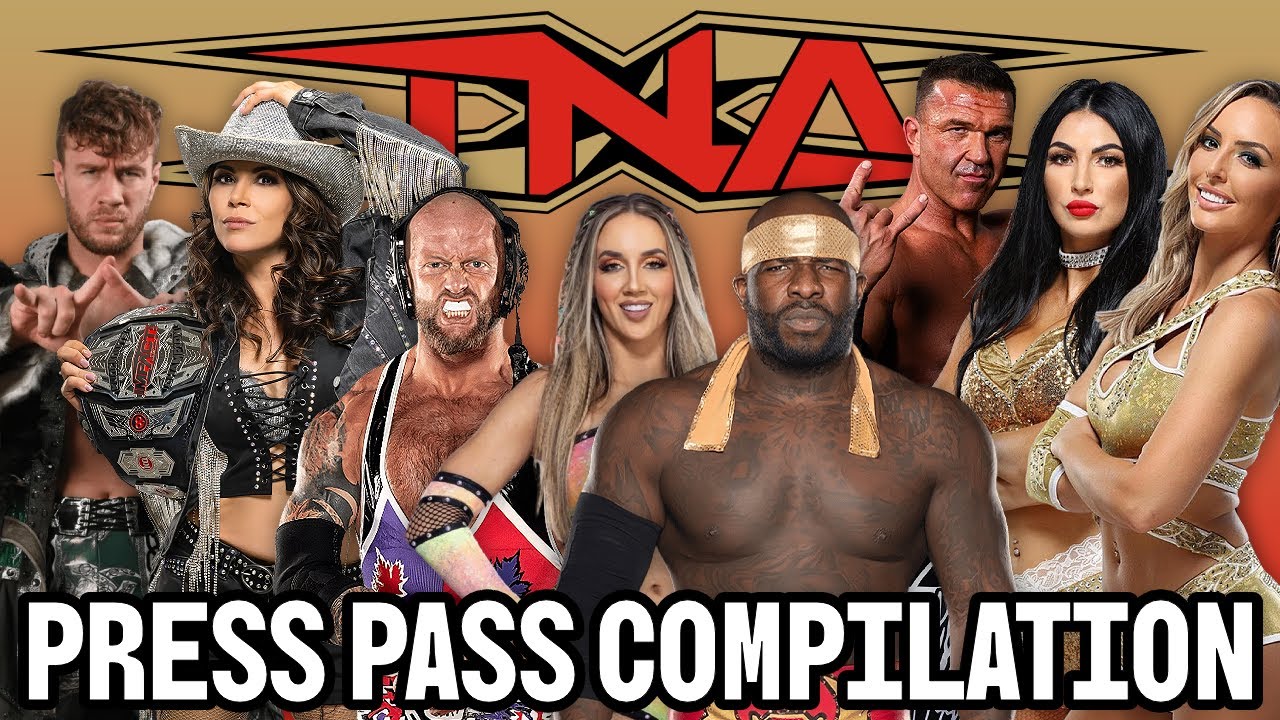 #TNA PRESS PASS COMPILATION FEATURING MICKIE JAMES, OSPREAY, MOOSE, ICONICS, KAZ, ALEX SHELLY & MORE