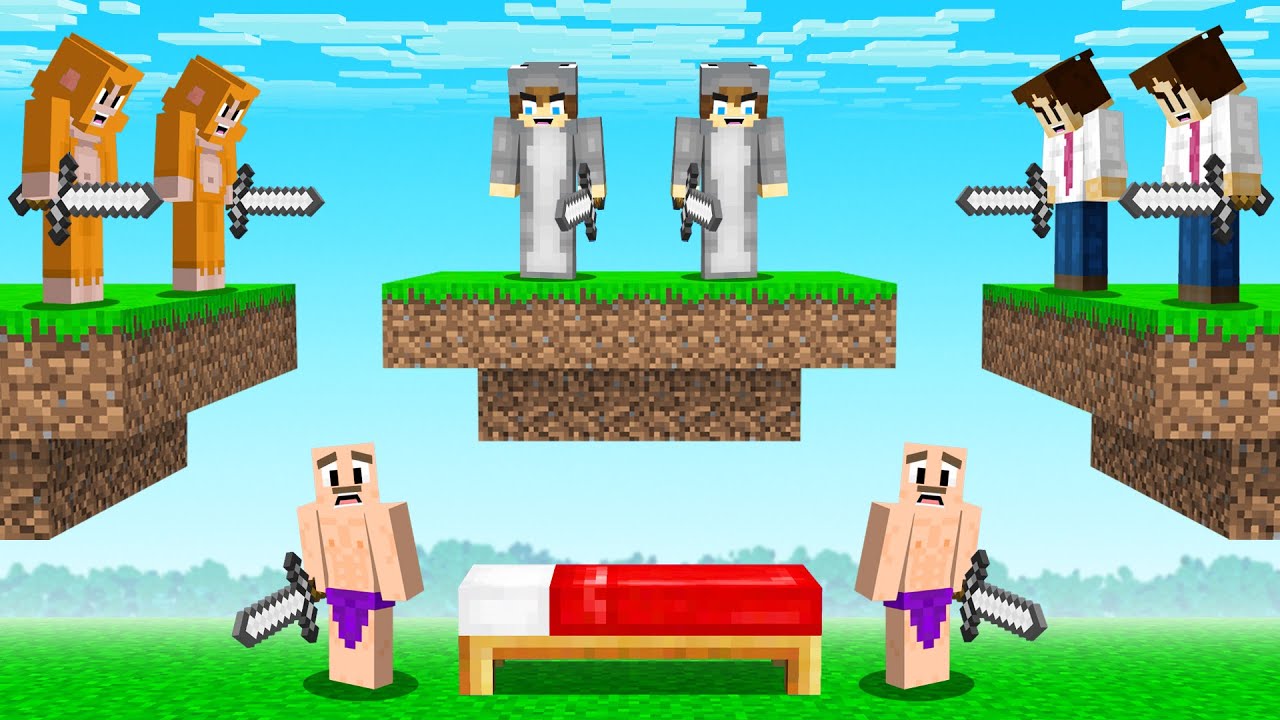Minecraft BedWars BUT WITH CLONES!
