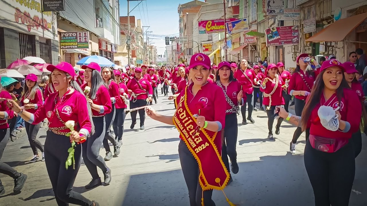 Llamerada Zona Norte, primer convite rumbo al Carnaval de Oruro 2024
