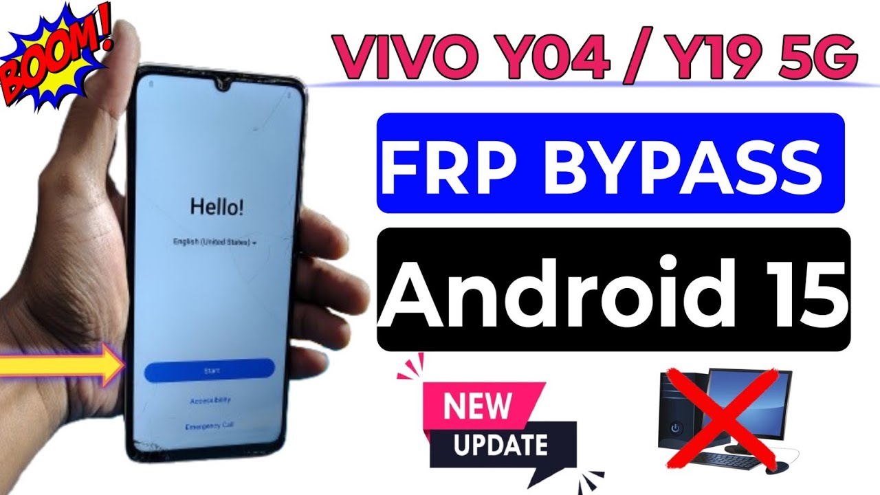 Vivo Y19 5G / Y04 :- FRP Bypass | Android 15 | Latest Update | Vivo Y04 Google Account Bypass ✅✅