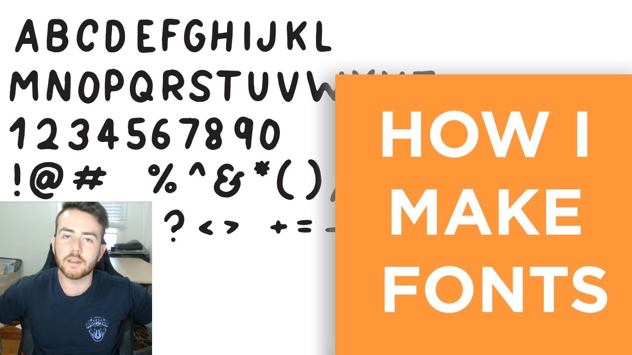 How I Create Hand Drawn Fonts!