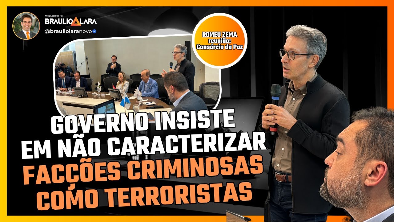 VEJA O QUE O ZEMA FALOU NA REUNIÃO DO ‘CONSÓRCIO DA PAZ’ PARA COMBATER O CRIME ORGANIZADO