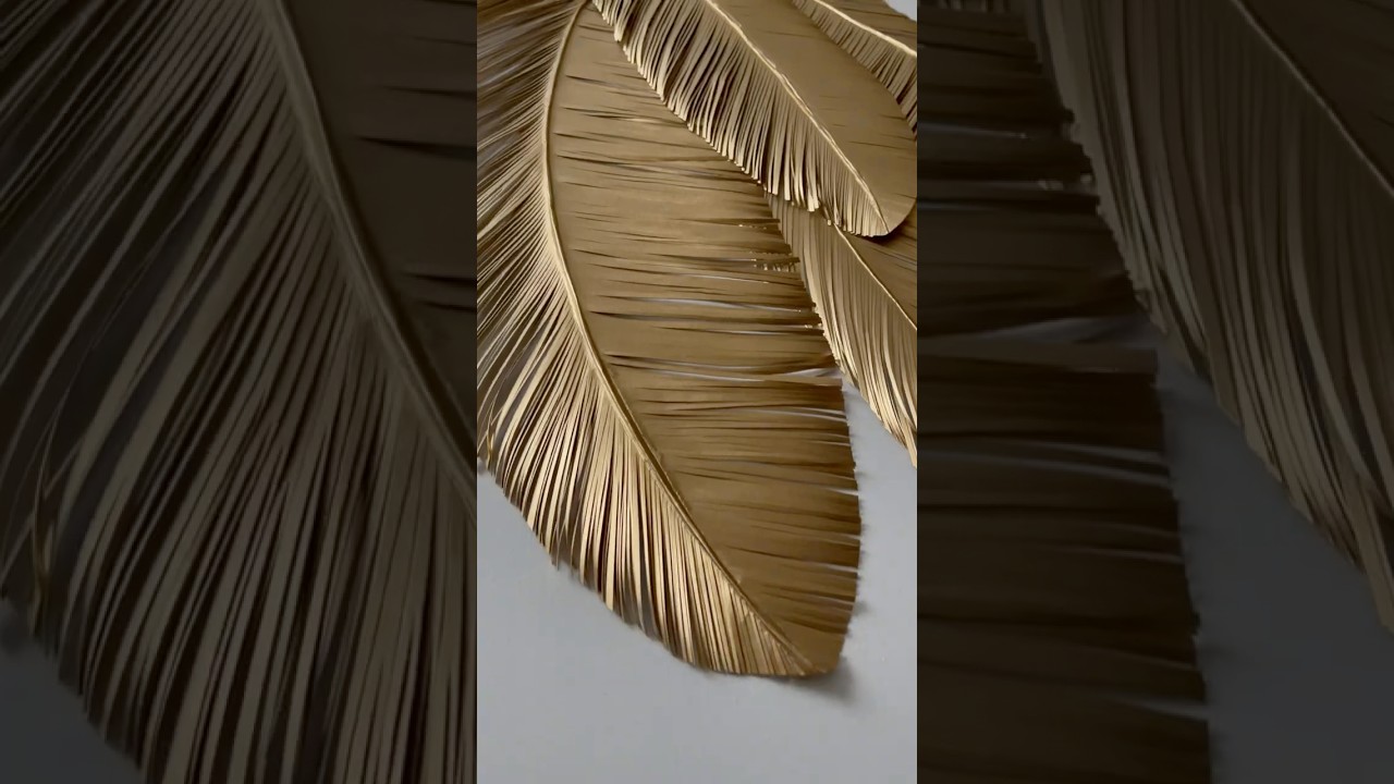 Hojas de palma de papel #decoraci&oacute;n #arte #diy #diydecoracion #interiordesign #ideascreativas #art