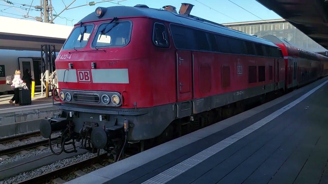 München HBF 11.10.2023 Regio Südostbayerbahn BR 218 x 2. Dieselpower.