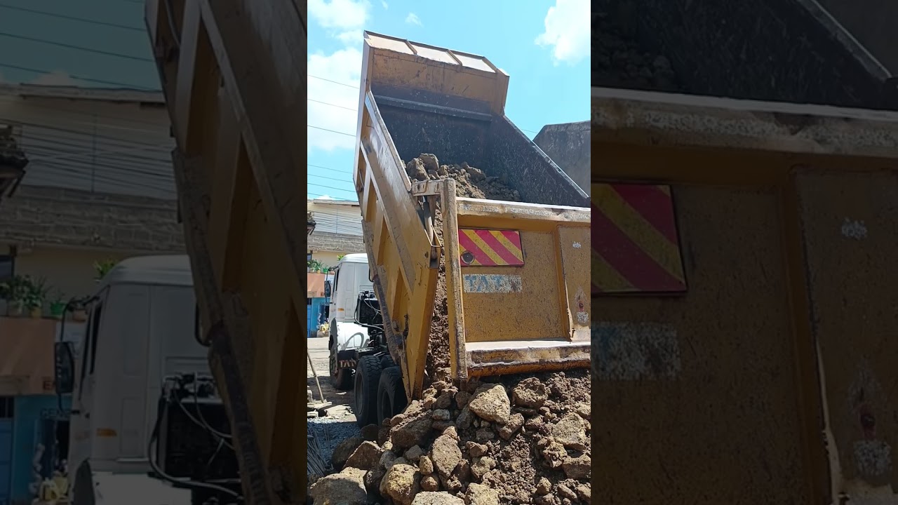TATA Tipper delivery of hardcore material
