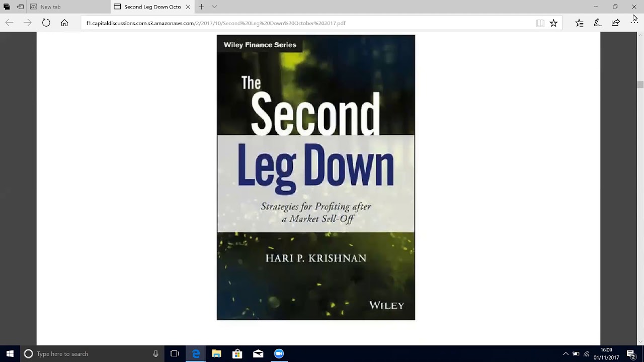 Round Table with Dr. Hari Krishnan - The Second Leg Down - November 1, 2017
