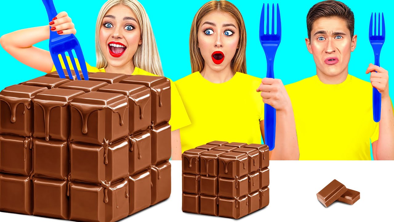 Большая, Средняя или Маленькая Тарелка Челлендж | Вкусные Кулинарные Хитрости Mega DO Challenge