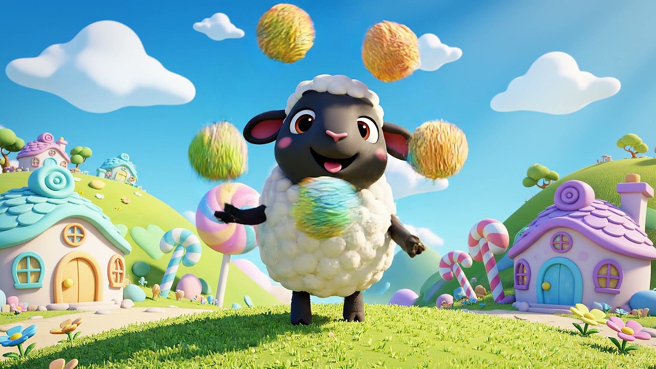 Baa Baa Black Sheep Rainbow Wool Mystery | Color Learning & Kids Detective Songs