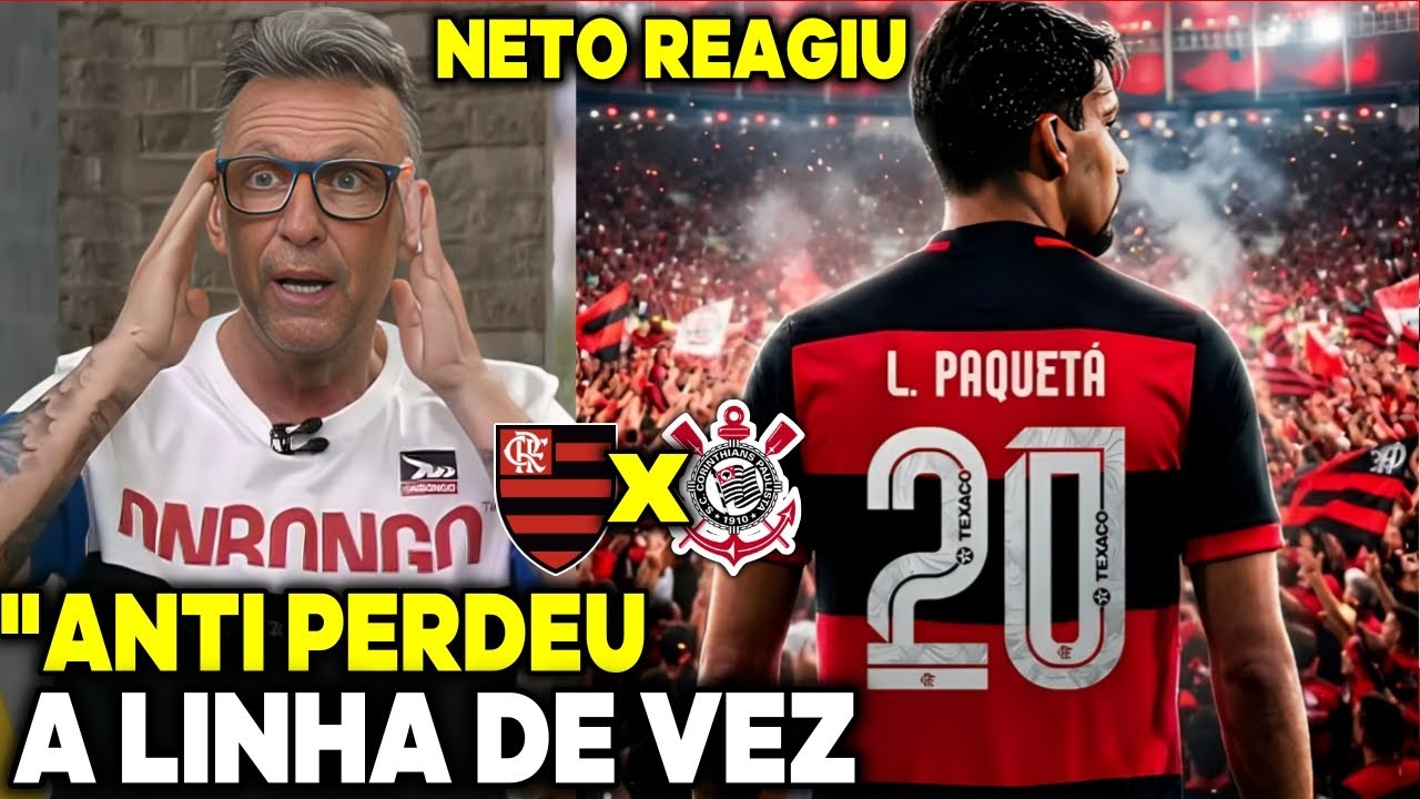 🤣BATEU DESESPERO! NETO REAGE AO FLAMENGO E PERDE A LINHA DE VEZ 