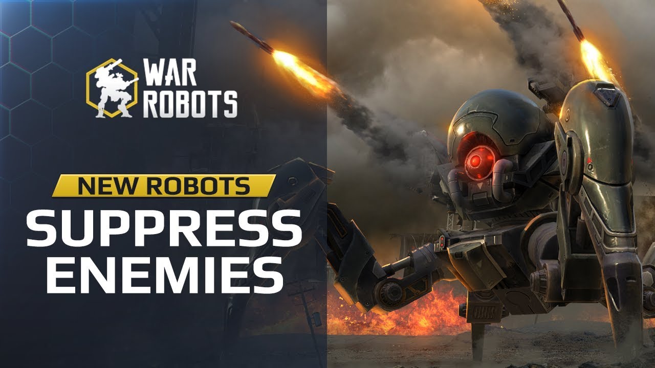 Suppression Robots Reveal: Blitz, Rayker, Invader - War Robots