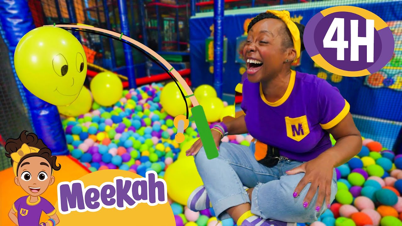 Ball Blaster and Balloon Adventure 🎈 Meekah’s Indoor Playground Fun | Educational Videos for Kids
