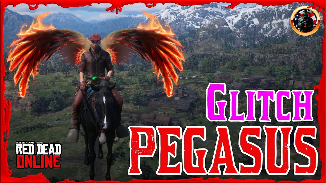 Pegasus Glitch Flying Horse in Red Dead Online