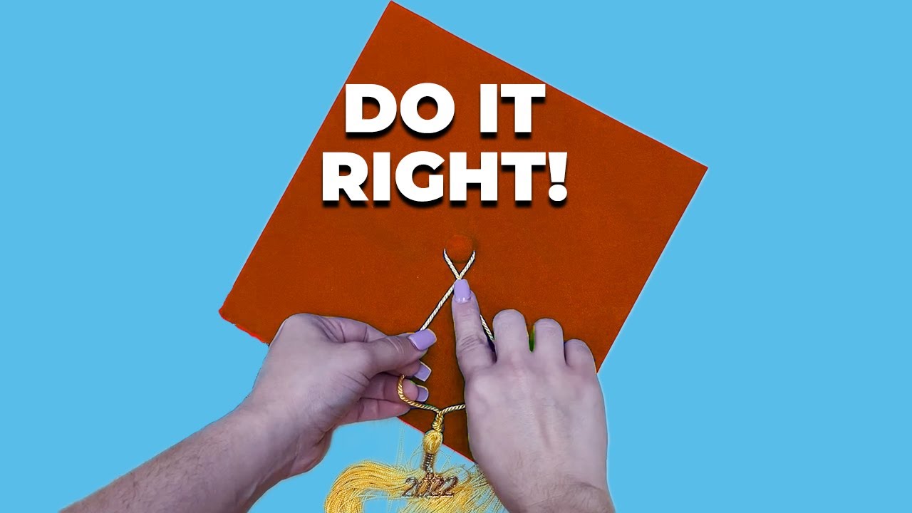 Attach your Tassel to your Graduation Cap Fast and Right.