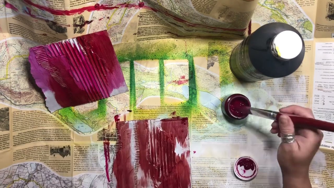 Creating covers for the gelli print journal