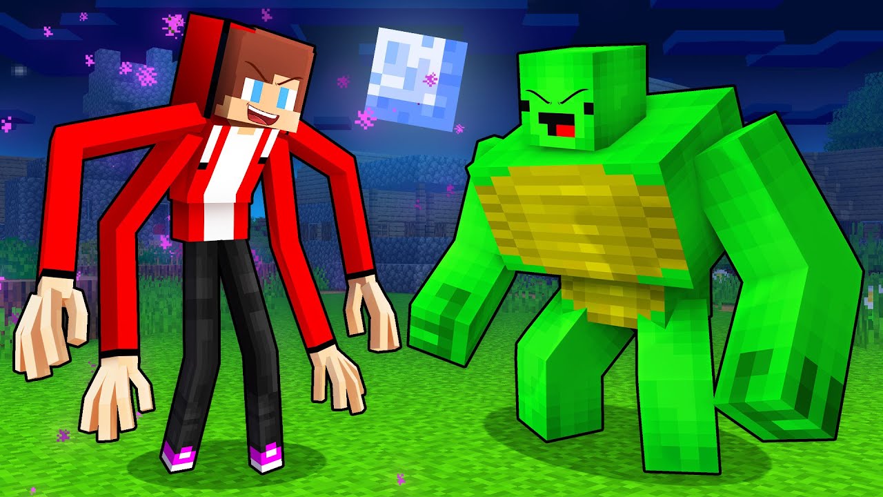 JJ ENDERMAN Mutant vs Mikey ZOMBIE Mutant - Maizen Minecraft Animation
