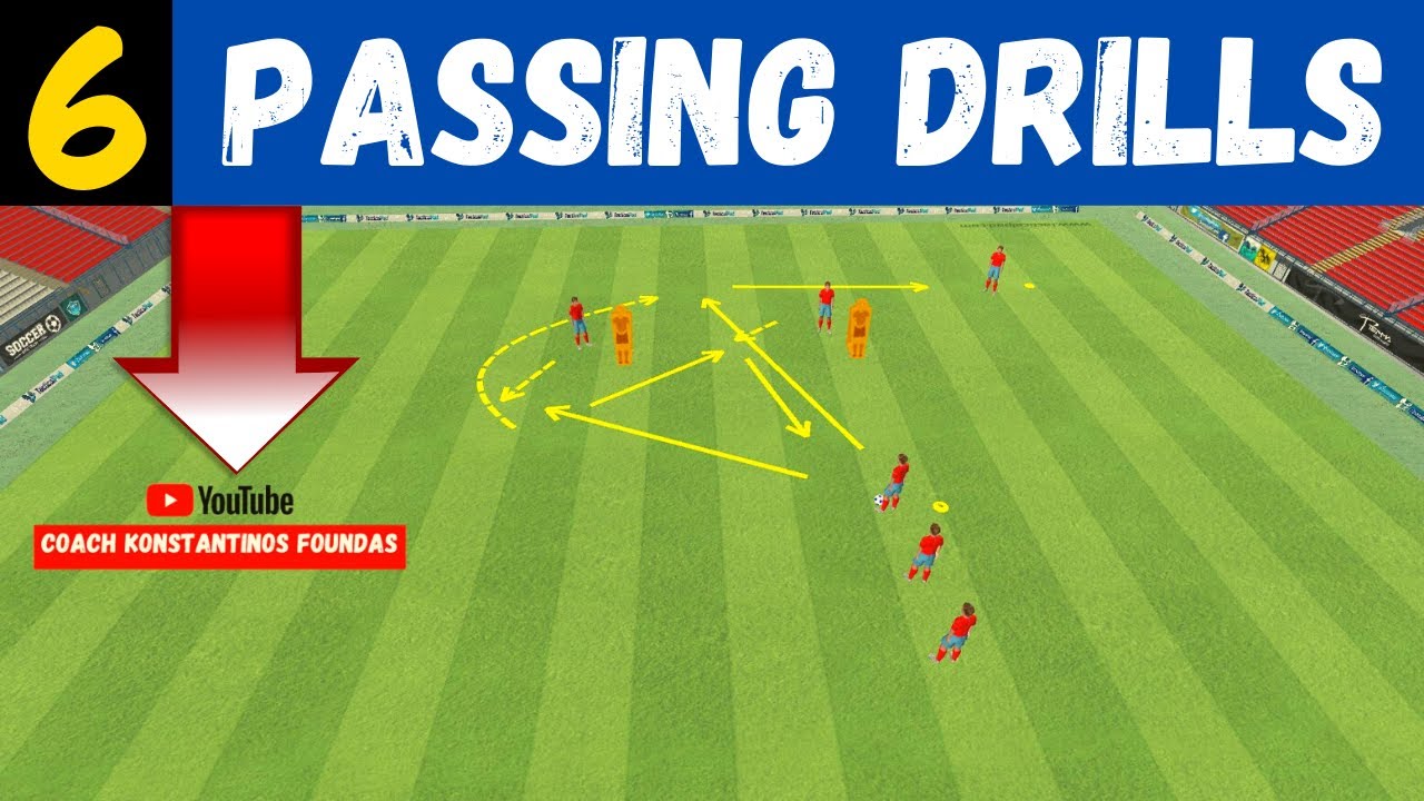 🎯Passing Combination Drills Soccer / 6 Passing Drills (2021)