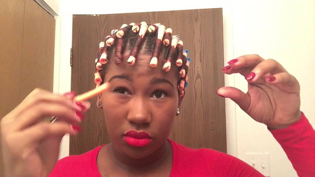 Natural Hair Tutorial : How To Rod Set On A TWA