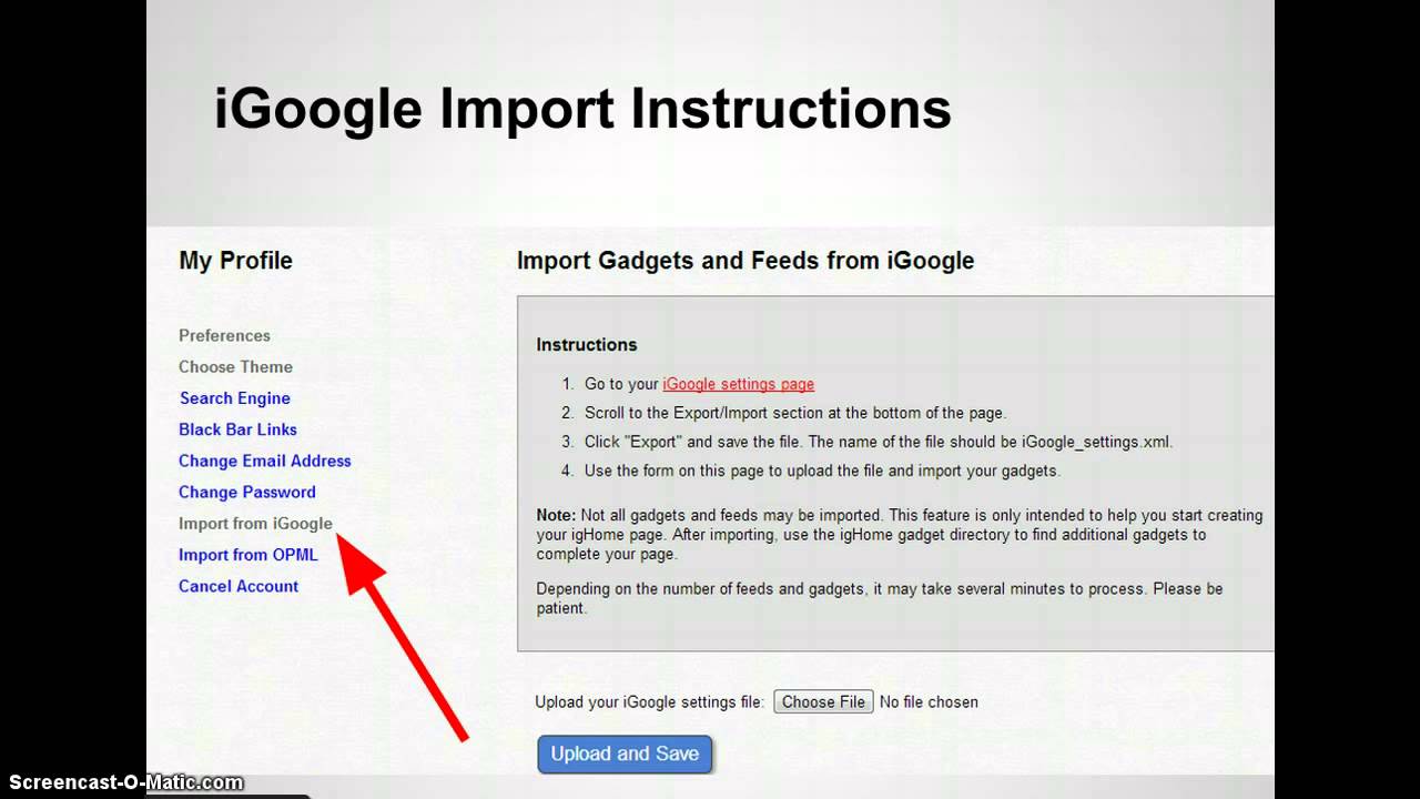 iGoogle Replacement = www.igHome.com