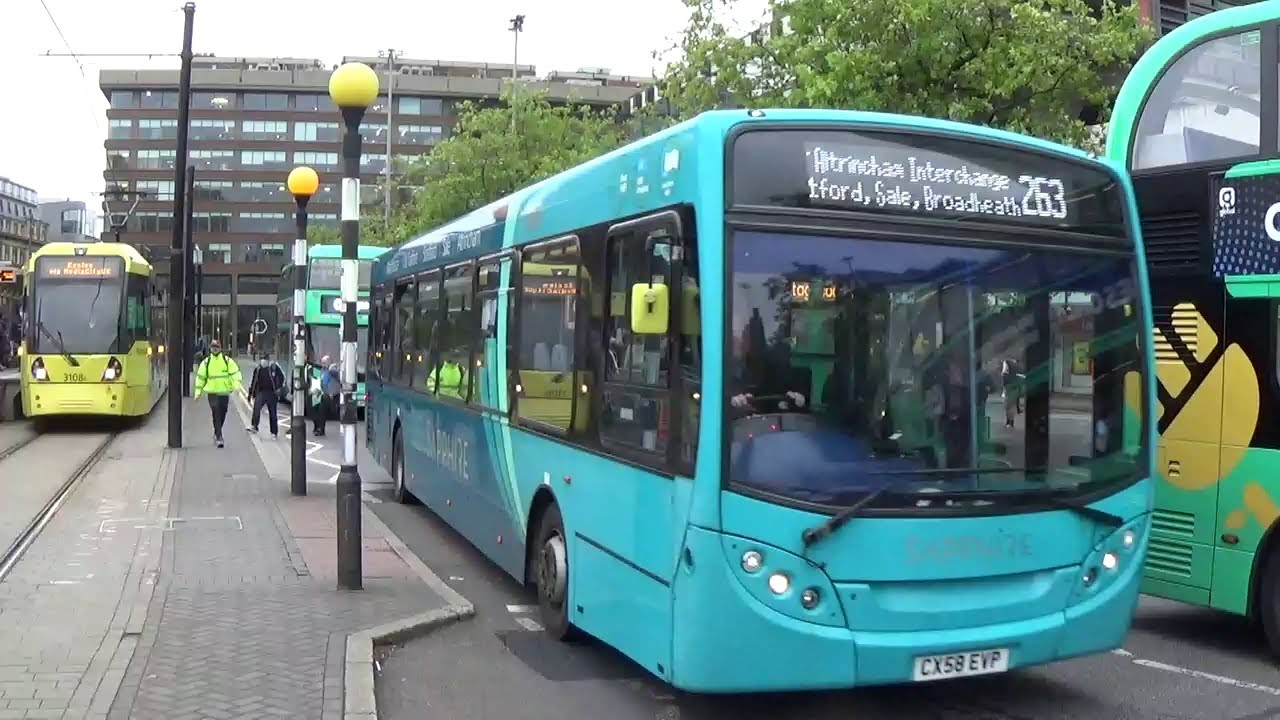 Buses of the UK-Manchester Piccadilly with Arriva, Diamond, First, GoAhead & Stagecoach