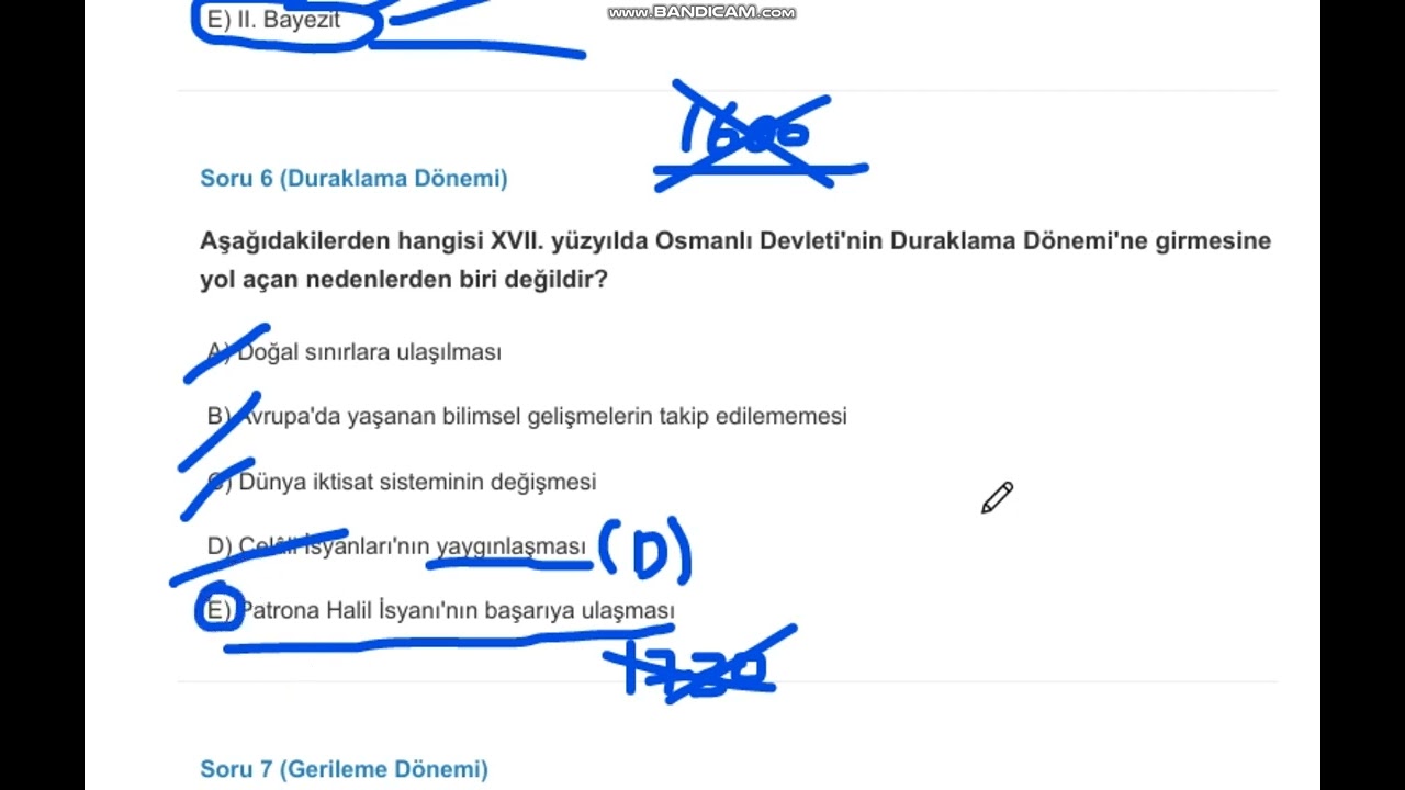 KPSS TARİH - OSMANLI DEVLETİ MİNİ DENEME (HIZLI TEKRAR)