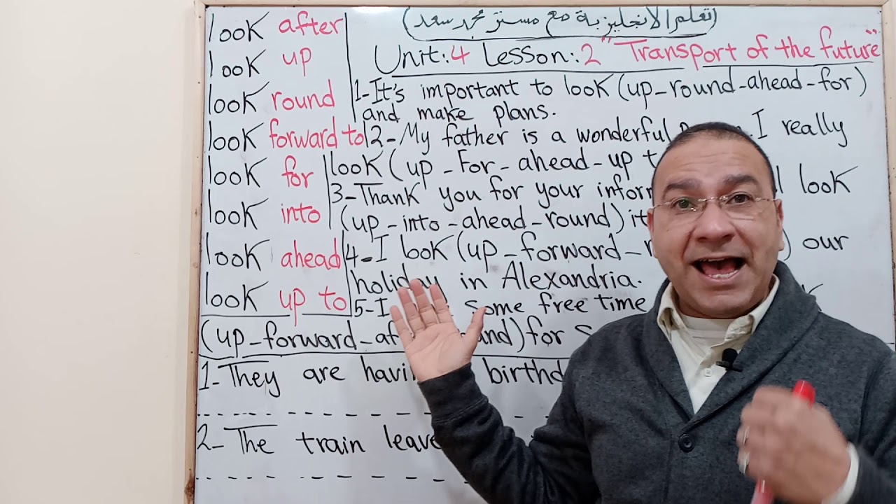 الصف السادس الابتدائي لغة إنجليزية فاميلي آند فريندز Family and friends 6 Unit 4 L 2. Phrasal verbs