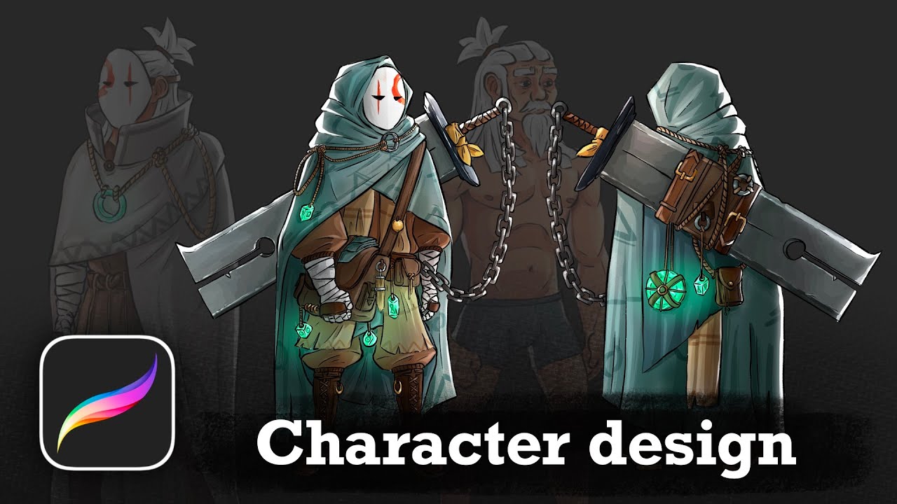 Processus de création de personnage - Procreate Timelapse