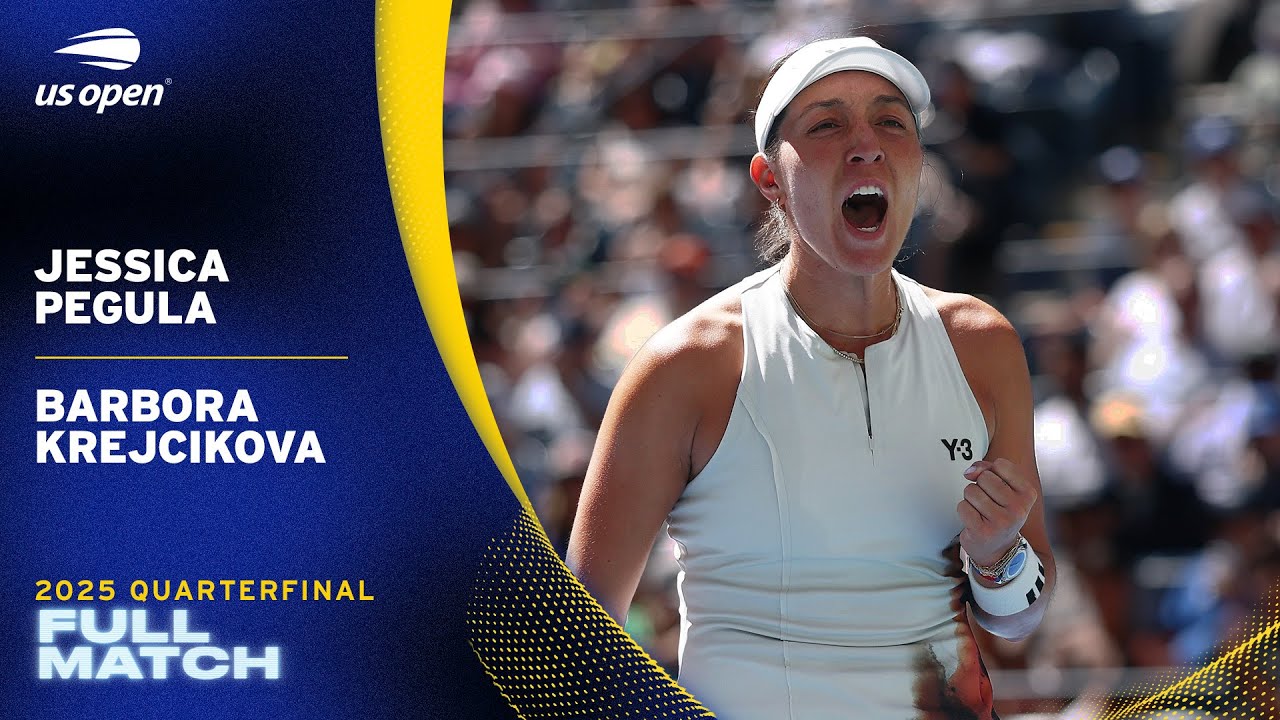 Jessica Pegula vs. Barbora Krejcikova Full Match | 2025 US Open Quarterfinal