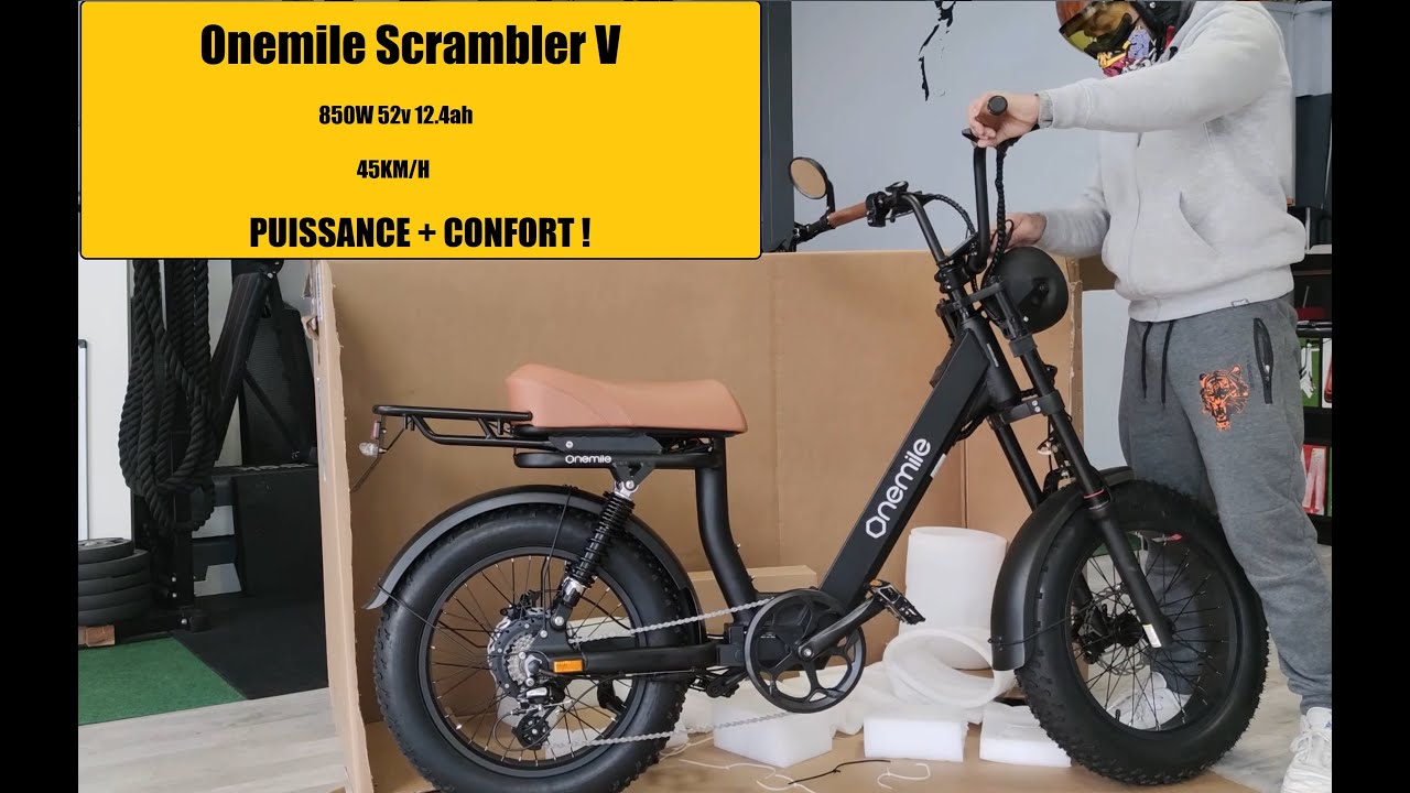 Fat bike electrique 45kmh! Onemile Scrambler V //déballage et premières impressions 🚴🏽