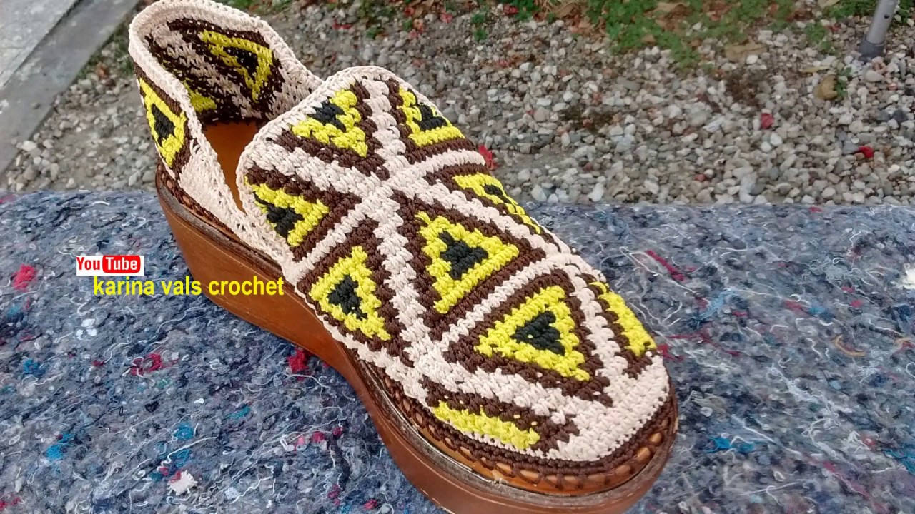 ⚠️ COMO HACER ZAPATOS TEJIDOS PARA DAMA PASO A PASO -EN WAYU