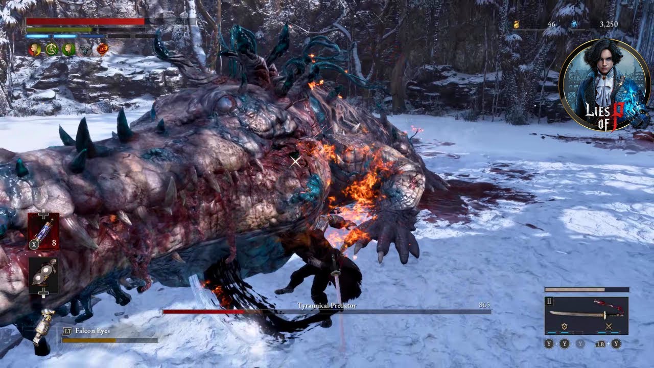 Learning the timing of best weapon in Lies of P - Two dragon sword - Tyrannical Predator