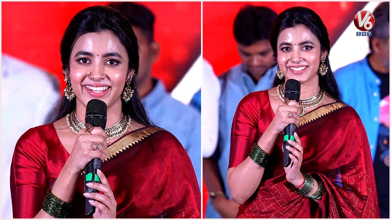 Heroine Shivani Nagaram Cute Speech at Hey Balwanth Movie Pre Release Event | Suhas | V6Ent