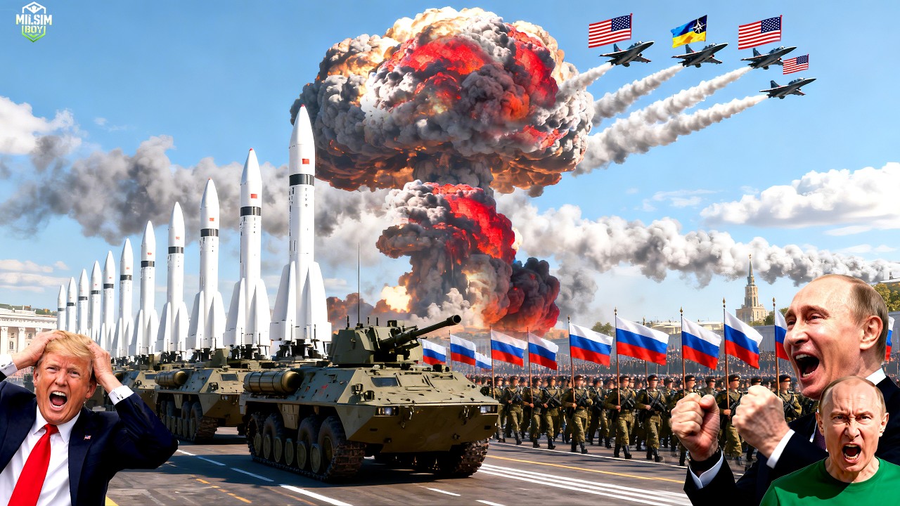 5 минут назад! 113 американских истребителей атаковали российские военные объекты... Но посмотрите,