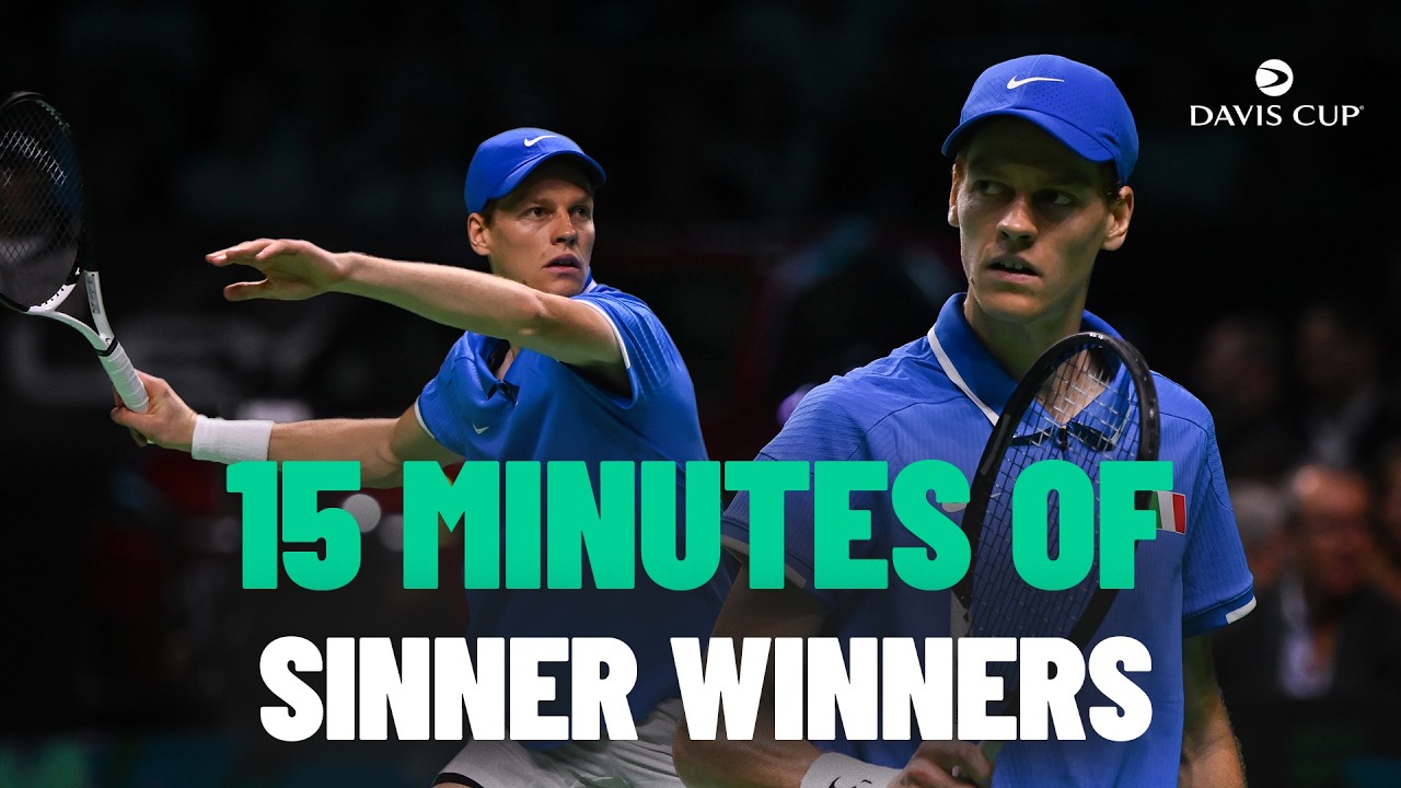 EVERY SINNER WINNER 🔥 All Jannik Sinner singles winners from the 2023 & 2024 Davis Cup!