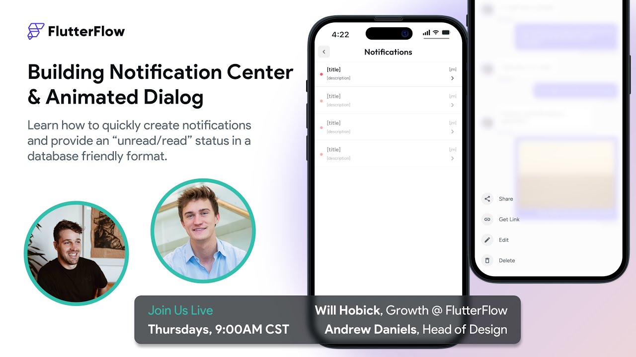 Build a Notification System In Your FlutterFlow App + Mimic iOS 17 Interactions