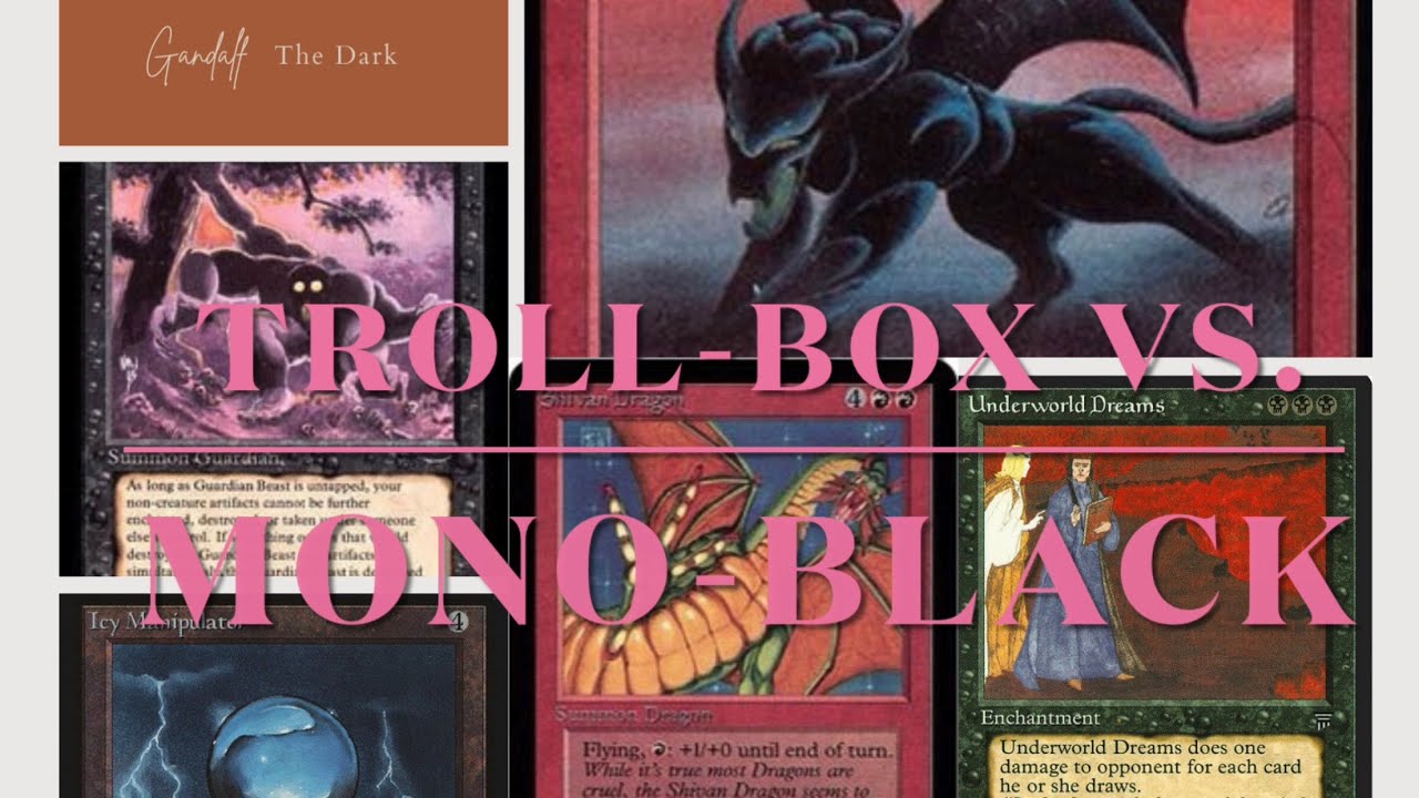 162) Eel Castle Cup 2.0 Match 4. Troll-Box Vs. Mono-Black. Old School mtg 94/94 Magic the Gathering.