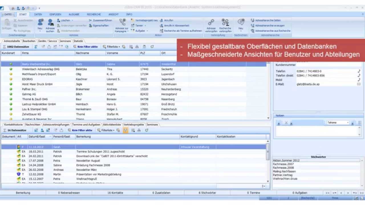 Produktvorstellung cobra CRM 2015