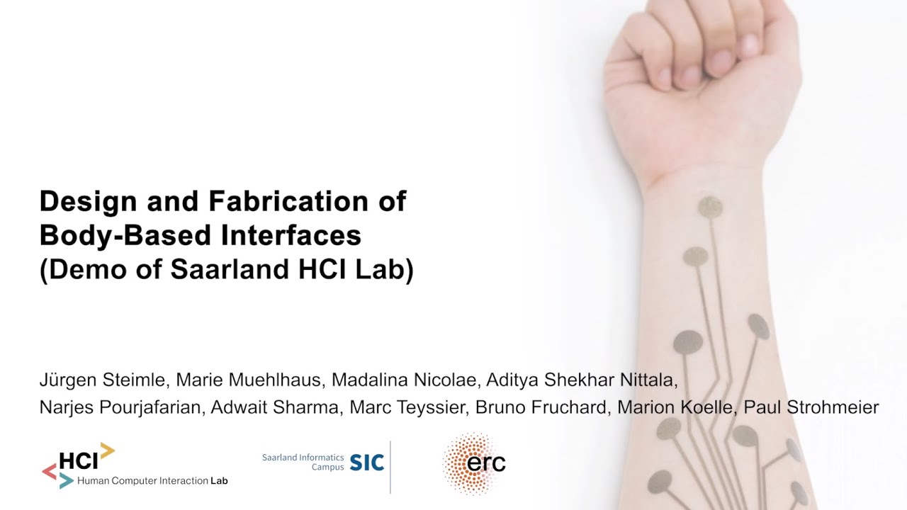Design and Fabrication of Body-Based Interfaces #CHI2023 Lab Demo