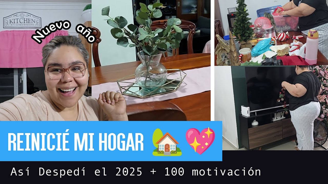 🎉✨ ¡Mi Cambio de Año! Así Despedí el 2025 y Reinicié mi Hogar 🏡💖