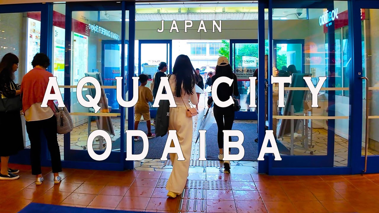 Aqua city odaiba 4K Walking Tour (Tokyo Japan)- Tour with Captions & Immersive Sound.アクアシティーお台場