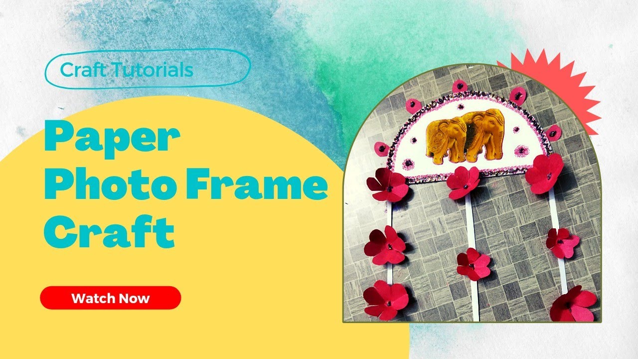 Paper craft ideas | Paper Photo frame @InfinitySri
