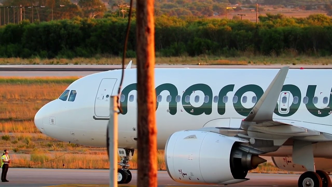 Plane spotting at kos airport 01/08/2023