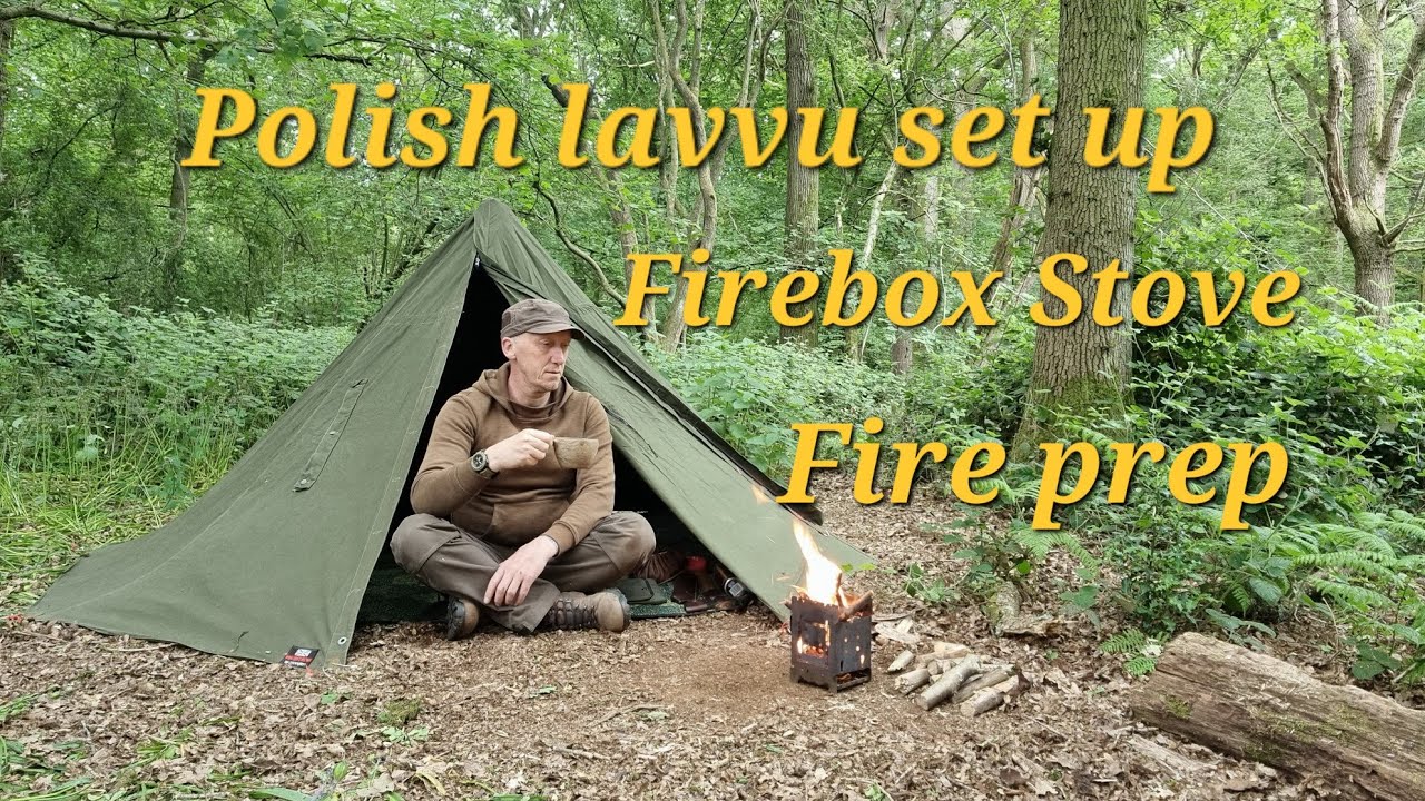Polish Lavvu Set Up | Firebox Stove |Fire Prep @northernoutdoorsuk4523