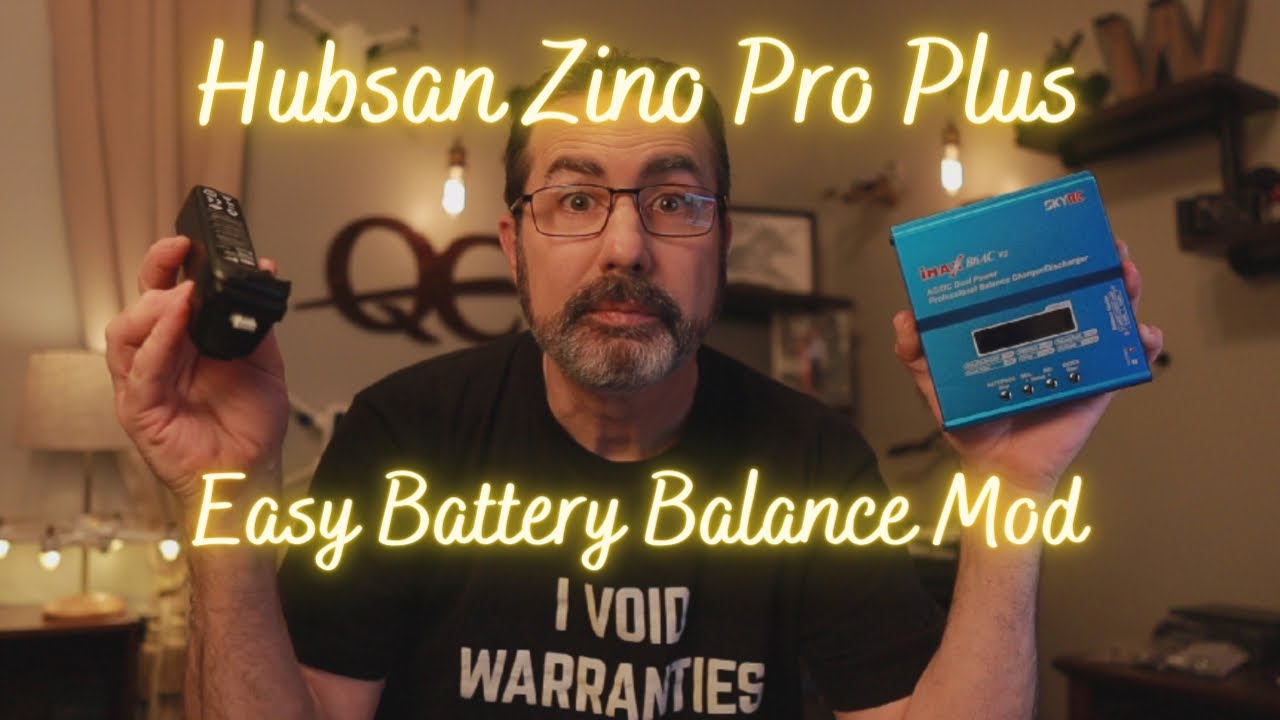 HUBSAN ZINO PRO PLUS - MODIFY THE BATTERY TO BALANCE CHARGE ON HOBBY GRADE CHARGERS