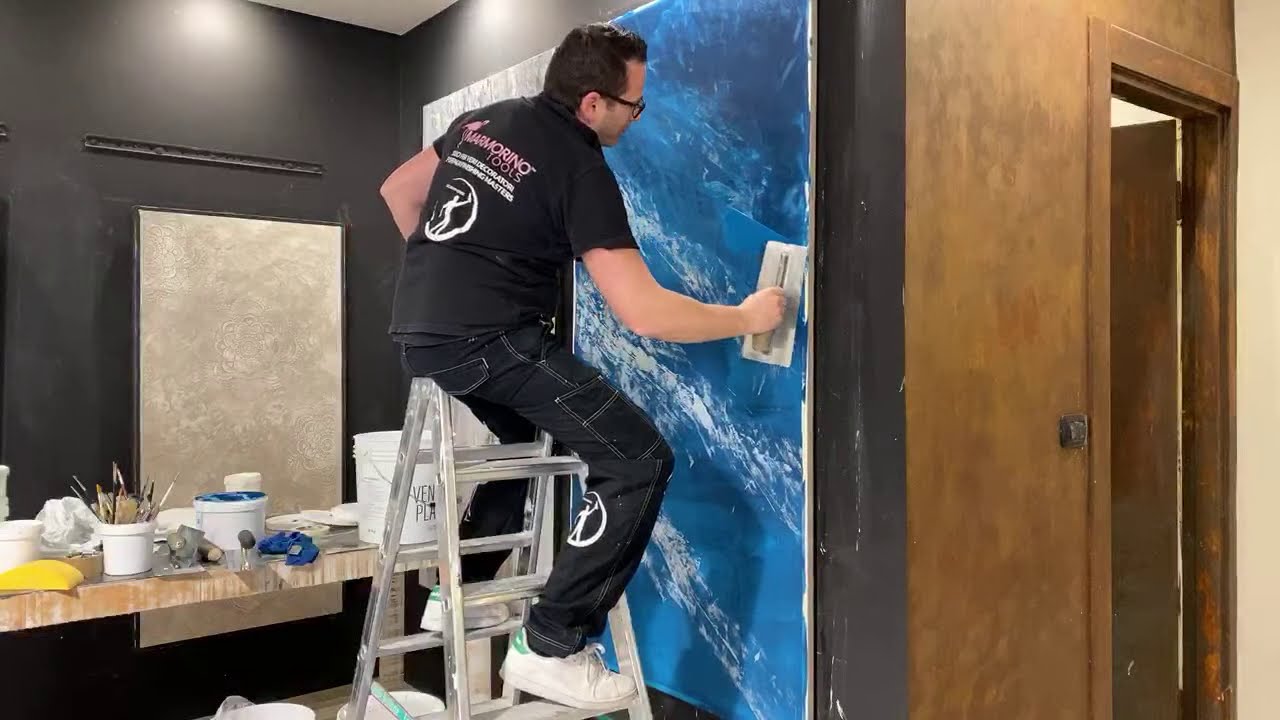 Come fare un effetto marmo con Venetian Plaster stuccò Veneziano.