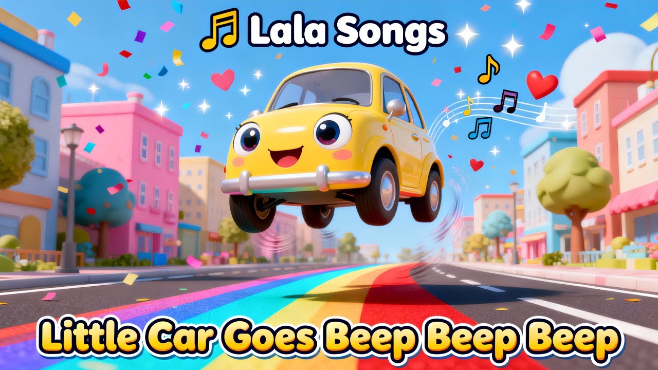 🚗 Little Car Goes Beep Beep Beep 🚗 | Fun Kids Song & Dance for Toddlers
