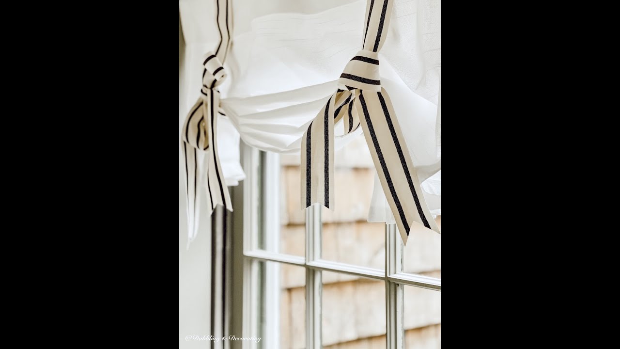 How to Fold and Hang Tie Up Valance Curtains