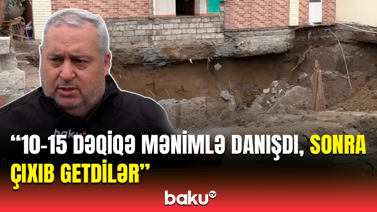 Sözümü deməyə adam tapmıram | Həyəti çökən ev nə vaxt düzələcək?