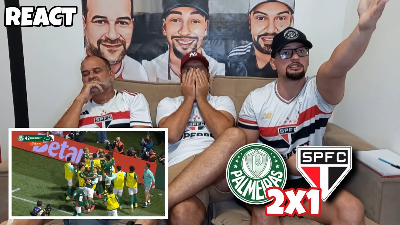 REACT PALMEIRAS 2X1 SÃO PAULO - ELIMINADOS! PALMEIRAS NA FINAL DO PAULISTÃO 2026