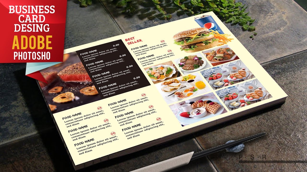 How to Design Restaurant Menu | Adobe illustrator