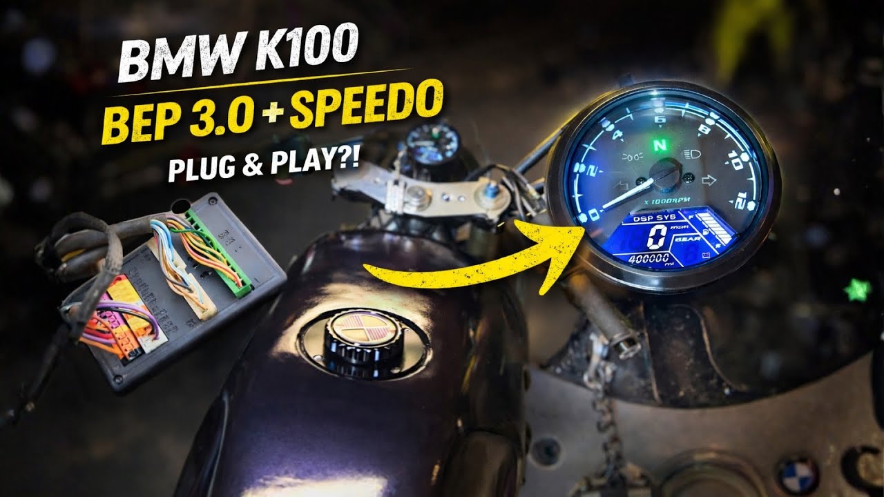 BMW K100: Установка BEP 3.0 и цифрового спидометра | Обновление панели приборов!